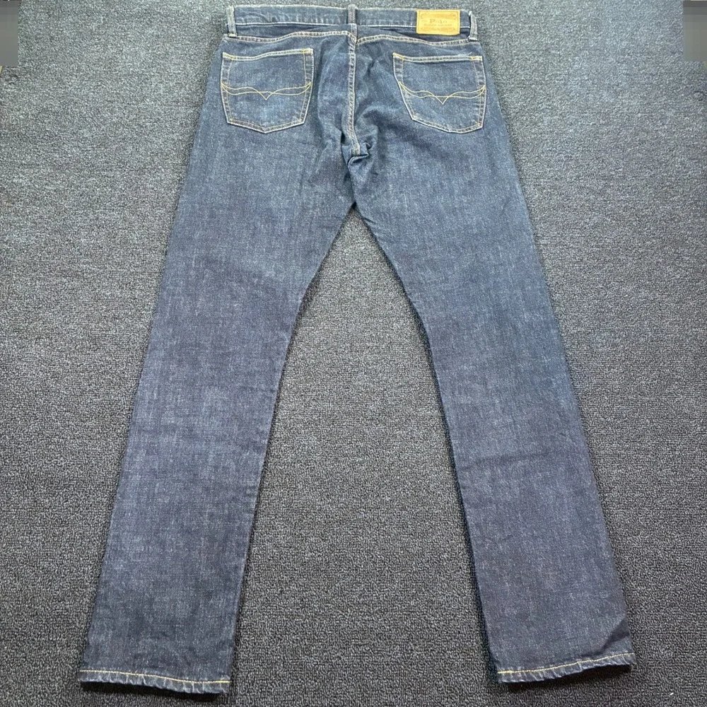 Polo Ralph Lauren Sullivan Slim Jeans Men 34x34 Dark Wash Indigo Stretch Denim